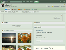 Tablet Screenshot of college101.deviantart.com