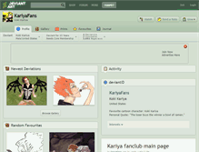 Tablet Screenshot of kariyafans.deviantart.com