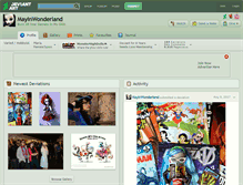 Tablet Screenshot of mayinwonderland.deviantart.com