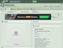 Tablet Screenshot of denzel-crocker.deviantart.com
