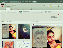 Tablet Screenshot of flameisawesome.deviantart.com