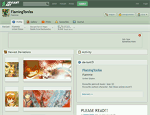 Tablet Screenshot of flamingtonfas.deviantart.com