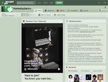 Tablet Screenshot of homestuckers.deviantart.com