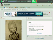 Tablet Screenshot of alexaimee.deviantart.com