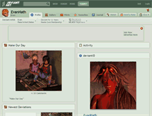 Tablet Screenshot of evanhath.deviantart.com