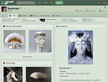 Tablet Screenshot of beadmask.deviantart.com