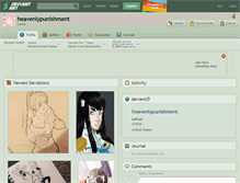 Tablet Screenshot of heavenlypunishment.deviantart.com