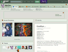 Tablet Screenshot of mist-fox.deviantart.com