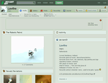 Tablet Screenshot of lowfire.deviantart.com