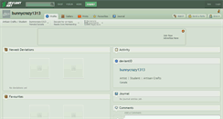 Desktop Screenshot of bunnycrazy1313.deviantart.com