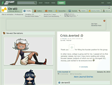 Tablet Screenshot of chr-ali3.deviantart.com