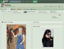 Tablet Screenshot of kazekuro.deviantart.com