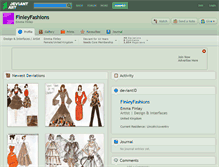 Tablet Screenshot of finleyfashions.deviantart.com