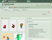 Tablet Screenshot of fungus-shumungus.deviantart.com