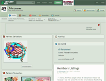 Tablet Screenshot of cf-forummer.deviantart.com