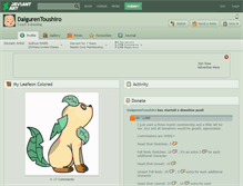 Tablet Screenshot of daigurentoushiro.deviantart.com