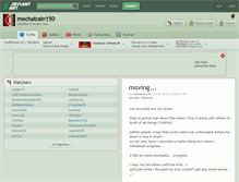 Tablet Screenshot of mechatrain150.deviantart.com