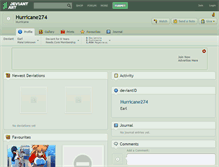 Tablet Screenshot of hurricane274.deviantart.com