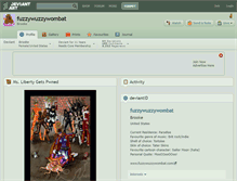 Tablet Screenshot of fuzzywuzzywombat.deviantart.com