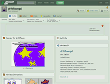 Tablet Screenshot of driftfloongal.deviantart.com