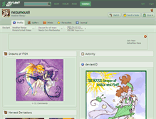 Tablet Screenshot of nezumousii.deviantart.com