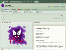 Tablet Screenshot of cronacat.deviantart.com