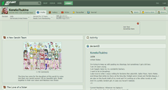 Desktop Screenshot of konekotsukino.deviantart.com