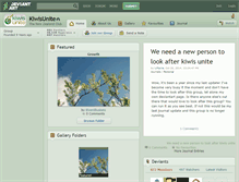 Tablet Screenshot of kiwisunite.deviantart.com