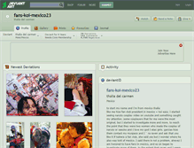 Tablet Screenshot of fans-koi-mexico23.deviantart.com