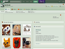 Tablet Screenshot of mirthrah.deviantart.com