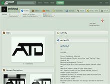 Tablet Screenshot of onlyhoyt.deviantart.com