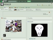 Tablet Screenshot of darkman140.deviantart.com