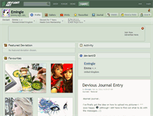 Tablet Screenshot of emingle.deviantart.com