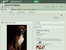 Tablet Screenshot of brooke-the-hedgehog.deviantart.com