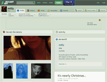 Tablet Screenshot of milily.deviantart.com