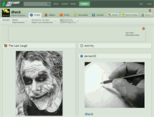 Tablet Screenshot of dheck.deviantart.com