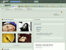 Tablet Screenshot of darko78.deviantart.com