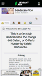 Mobile Screenshot of 666satan-fc.deviantart.com