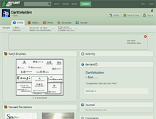 Tablet Screenshot of darthmaiden.deviantart.com
