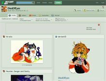 Tablet Screenshot of diedofeyes.deviantart.com
