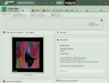Tablet Screenshot of love-jen.deviantart.com
