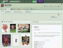 Tablet Screenshot of ming-hatsu.deviantart.com