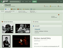 Tablet Screenshot of citizenkz.deviantart.com