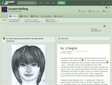Tablet Screenshot of leunam-hellfang.deviantart.com