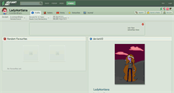 Desktop Screenshot of ladymortiana.deviantart.com