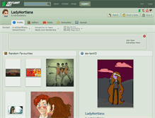 Tablet Screenshot of ladymortiana.deviantart.com