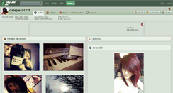 Desktop Screenshot of cutiepie101779.deviantart.com
