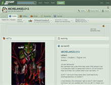 Tablet Screenshot of michelangelo12.deviantart.com