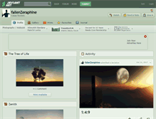 Tablet Screenshot of fallenzeraphine.deviantart.com