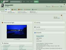 Tablet Screenshot of fotojoe2003.deviantart.com